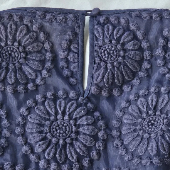 Boden Embroidered Organza Lace Dress - Women's Size 12 - Picture 13 of 16